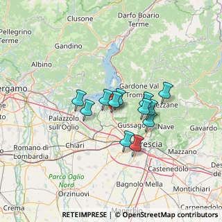 Mappa Via Don Bettoni, 25050 Provaglio d'Iseo BS, Italia (9.44917)