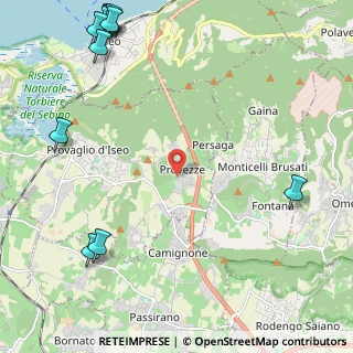Mappa Via Don Bettoni, 25050 Provaglio d'Iseo BS, Italia (3.43545)