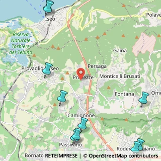 Mappa Via Don Bettoni, 25050 Provaglio d'Iseo BS, Italia (3.53636)