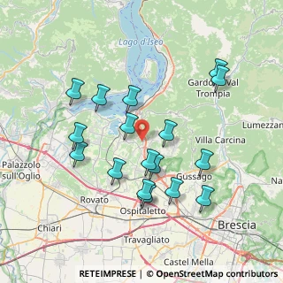 Mappa Via Don Bettoni, 25050 Provaglio d'Iseo BS, Italia (7.25176)