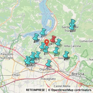 Mappa Via Don Bettoni, 25050 Provaglio d'Iseo BS, Italia (6.89632)