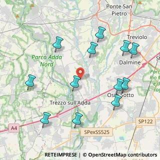Mappa Strada Provinciale, 24042 Capriate San Gervasio BG, Italia (4.55833)
