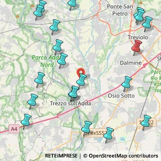 Mappa Strada Provinciale, 24042 Capriate San Gervasio BG, Italia (5.9285)