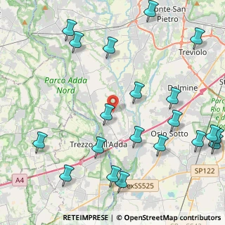 Mappa Strada Provinciale, 24042 Capriate San Gervasio BG, Italia (5.5605)