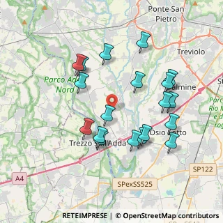 Mappa Strada Provinciale, 24042 Capriate San Gervasio BG, Italia (3.65105)
