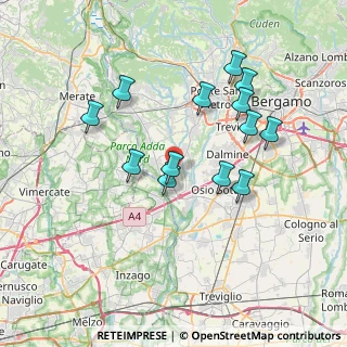 Mappa Strada Provinciale, 24042 Capriate San Gervasio BG, Italia (6.83)