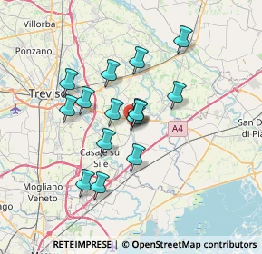 Mappa Via Monsignor Romano Citton, 31056 Roncade TV, Italia (5.58733)