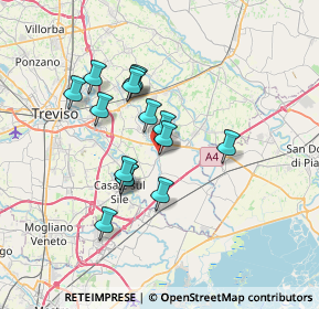 Mappa Via Montello, 31056 Roncade TV, Italia (5.65333)