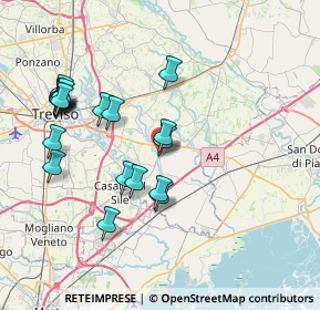 Mappa Via Montello, 31056 Roncade TV, Italia (7.955)