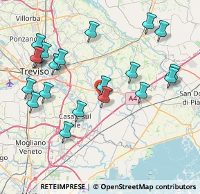 Mappa Via Montello, 31056 Roncade TV, Italia (8.674)