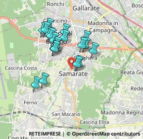 Mappa CAP, 21017 Samarate VA, Italia (1.506)