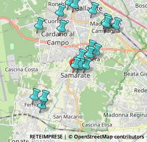 Mappa CAP, 21017 Samarate VA, Italia (2.007)