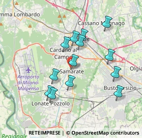 Mappa CAP, 21017 Samarate VA, Italia (3.35154)