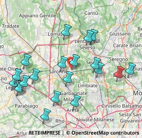 Mappa Via Michelangelo Buonarroti, 20816 Ceriano Laghetto MB, Italia (8.753)