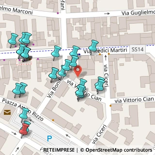 Mappa Via Secondo Ciceri, 30027 San Donà di Piave VE, Italia (0.05)