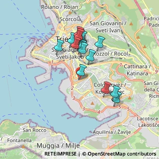 Mappa Via Umago, 34145 Trieste TS, Italia (1.57)