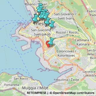 Mappa Via Cittanova D'Istria, 34145 Trieste TS, Italia (2.28571)