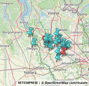 Mappa Via Giacomo Brodolini, 21017 Samarate VA, Italia (9.30889)