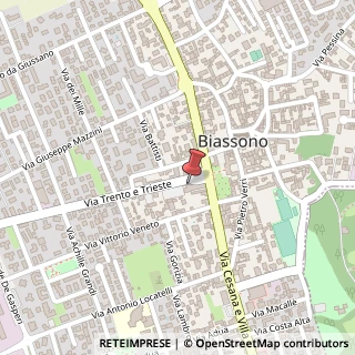Mappa Piazza Italia, 12, 20853 Biassono, Monza e Brianza (Lombardia)