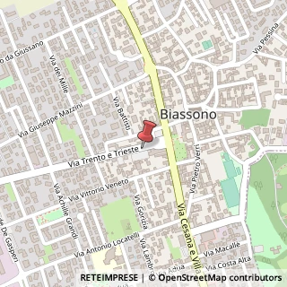 Mappa Piazza Italia, 13, 20853 Biassono, Monza e Brianza (Lombardia)