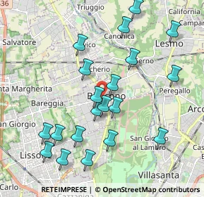 Mappa Piazza Italia, 20853 Biassono MB, Italia (2.052)