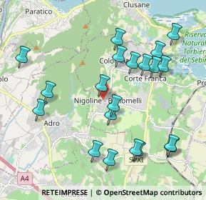 Mappa Via Padre M. Kolbe, 25046 Cazzago San Martino BS, Italia (2.1445)