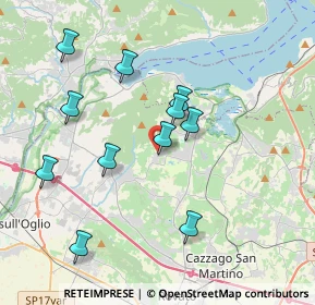 Mappa Via Padre M. Kolbe, 25046 Cazzago San Martino BS, Italia (3.66364)