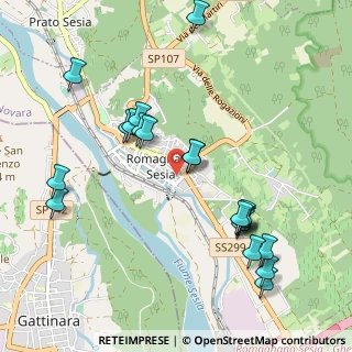 Mappa Via Pajetta Gaspare, 28078 Romagnano Sesia NO, Italia (1.088)