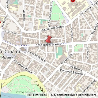 Mappa Via XIII Martiri, 58, 30027 San Donà di Piave, Venezia (Veneto)