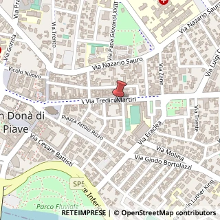 Mappa Via XIII Martiri, 78, 30027 San Donà di Piave, Venezia (Veneto)