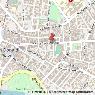 Mappa Via XIII Martiri, 84, 30027 San Donà di Piave, Venezia (Veneto)