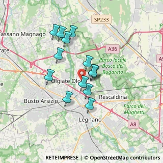 Mappa 21050 Marnate VA, Italia (2.78929)