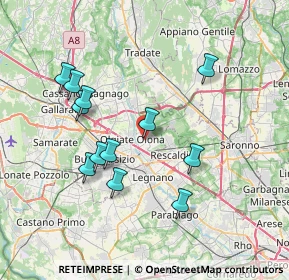 Mappa 21050 Marnate VA, Italia (7.12083)
