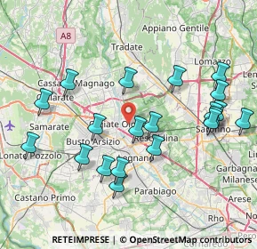 Mappa 21050 Marnate VA, Italia (8.2465)