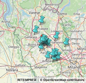 Mappa 21050 Marnate VA, Italia (8.92412)