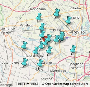 Mappa Treviso - Ostiglia Ciclabile, 31050 Morgano TV, Italia (6.08222)