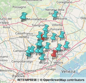 Mappa Treviso - Ostiglia Ciclabile, 31050 Morgano TV, Italia (11.771)