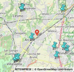 Mappa Via F. Gilera, 20862 Arcore MB, Italia (3.00091)