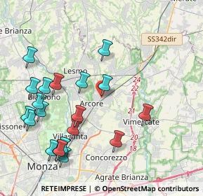 Mappa Via F. Gilera, 20862 Arcore MB, Italia (4.6315)