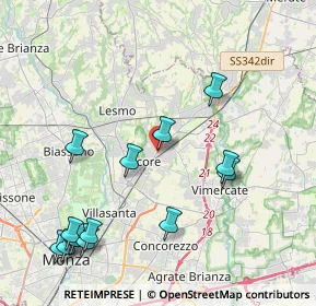 Mappa Via F. Gilera, 20862 Arcore MB, Italia (4.86286)