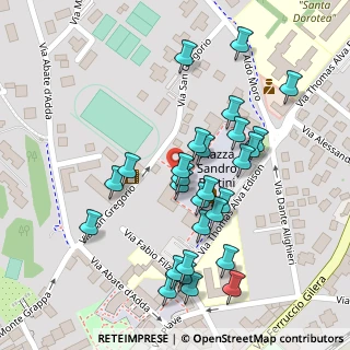 Mappa Piazza Sandro Petrini, 20862 Arcore MB, Italia (0.11964)