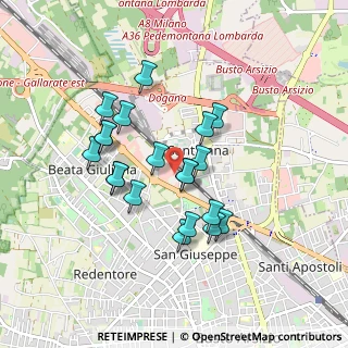 Mappa Via Sacro Monte, 21052 Busto Arsizio VA, Italia (0.7555)