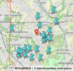 Mappa Via Felice Cavallotti, 20845 Biassono MB, Italia (2.074)