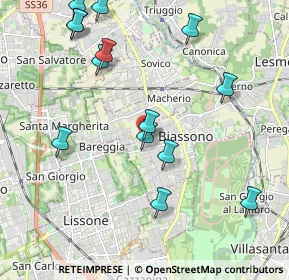 Mappa Via Felice Cavallotti, 20845 Biassono MB, Italia (2.31214)