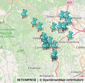 Mappa Via Nanti, 36073 Cornedo Vicentino VI, Italia (6.4465)