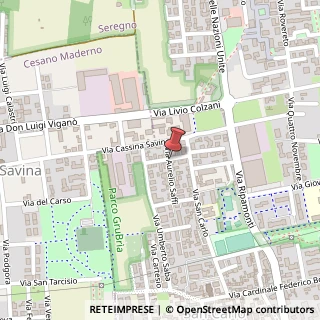 Mappa Via Carlo Armellini, 7, 20831 Seregno, Monza e Brianza (Lombardia)