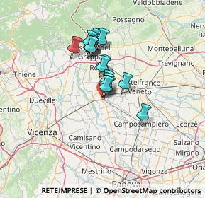 Mappa Via C. Battisti, 35013 Cittadella PD, Italia (9.64294)