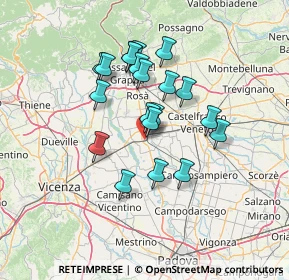 Mappa Via C. Battisti, 35013 Cittadella PD, Italia (11.281)