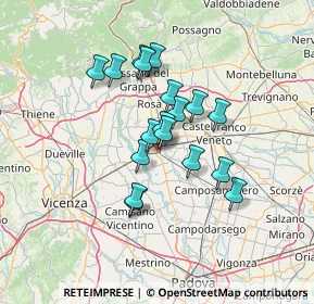 Mappa Via C. Battisti, 35013 Cittadella PD, Italia (10.49111)