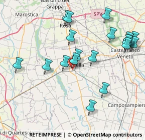 Mappa Via C. Battisti, 35013 Cittadella PD, Italia (8.8435)